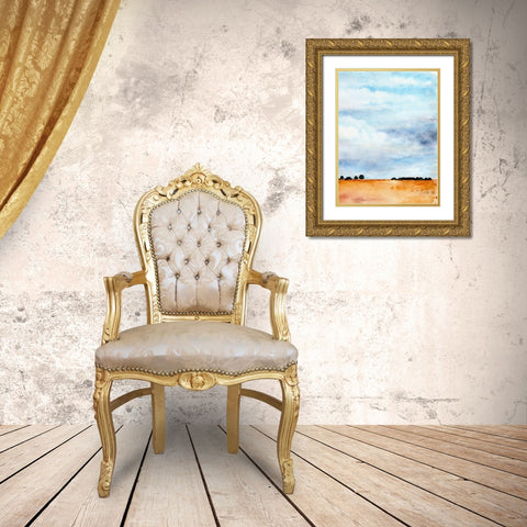 Midwest Sky I Gold Ornate Wood Framed Art Print with Double Matting by Parker, Jennifer Paxton