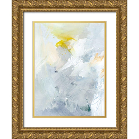 Canary and Sky II Gold Ornate Wood Framed Art Print with Double Matting by Barnes, Victoria