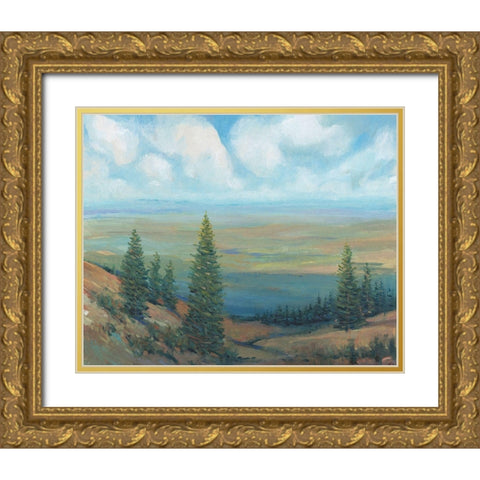 Mountain Top II Gold Ornate Wood Framed Art Print with Double Matting by OToole, Tim