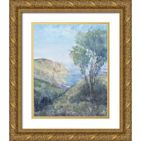 Scenic View II Gold Ornate Wood Framed Art Print with Double Matting by OToole, Tim