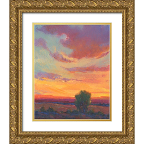 Fire in the Sky I Gold Ornate Wood Framed Art Print with Double Matting by OToole, Tim