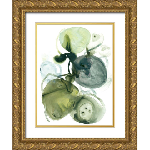 Orbital Lichen I Gold Ornate Wood Framed Art Print with Double Matting by Vess, June Erica