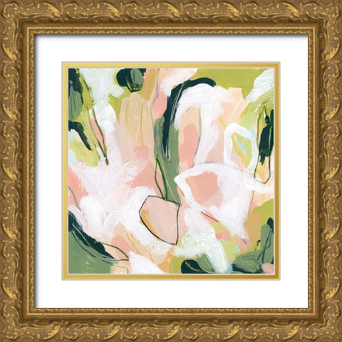 Snapdragon II Gold Ornate Wood Framed Art Print with Double Matting by Vess, June Erica