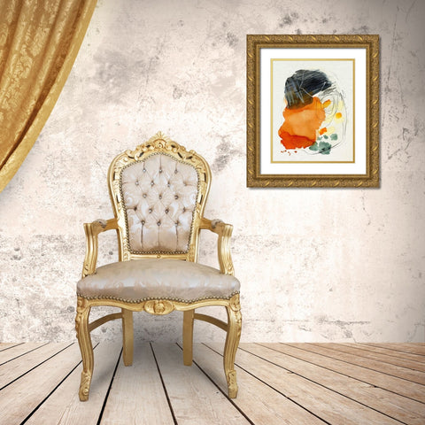 Splat I Gold Ornate Wood Framed Art Print with Double Matting by Parker, Jennifer Paxton