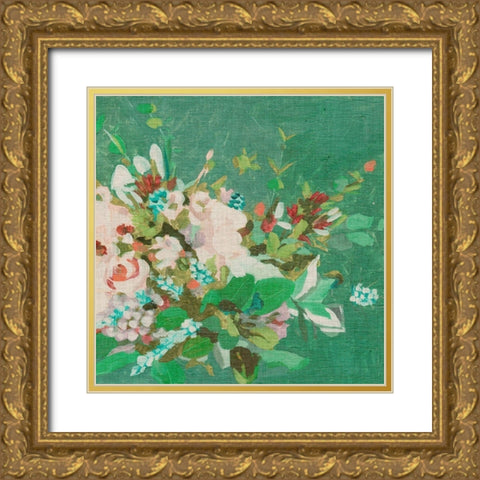 Hello Spring I Gold Ornate Wood Framed Art Print with Double Matting by Wang, Melissa