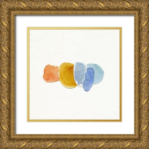 Doucet Collage I Gold Ornate Wood Framed Art Print with Double Matting by Caroline, Emma