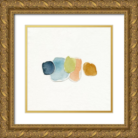 Doucet Collage III Gold Ornate Wood Framed Art Print with Double Matting by Caroline, Emma