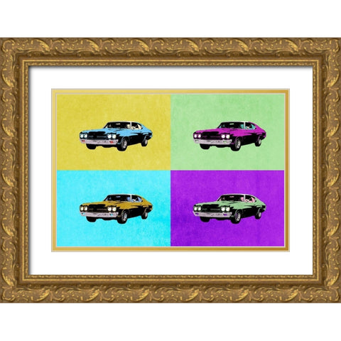 Pop Art Classics II Gold Ornate Wood Framed Art Print with Double Matting by Warren, Annie