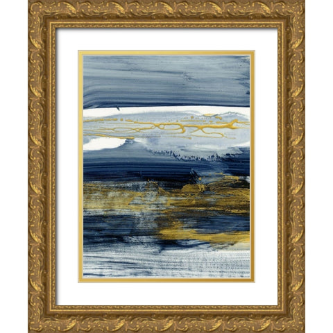 Current Mood I Gold Ornate Wood Framed Art Print with Double Matting by Harper, Ethan