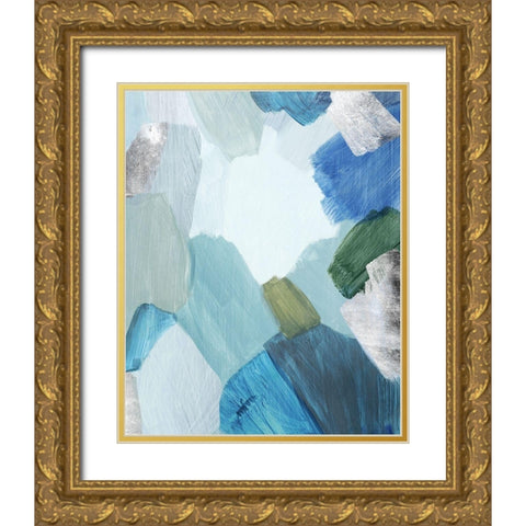 Liquid Links I Gold Ornate Wood Framed Art Print with Double Matting by Popp, Grace