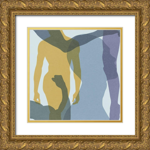 Golden Dream II Gold Ornate Wood Framed Art Print with Double Matting by Wang, Melissa
