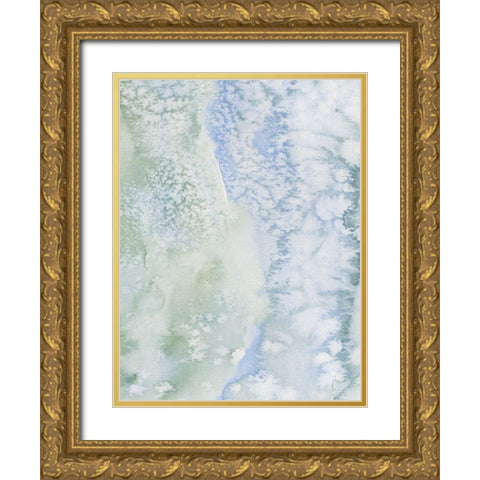 Sea Salt Reverie I Gold Ornate Wood Framed Art Print with Double Matting by Caroline, Emma