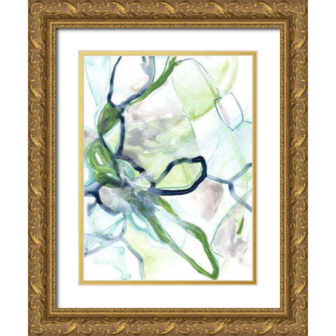 Hive Cycle I Gold Ornate Wood Framed Art Print with Double Matting by Vess, June Erica