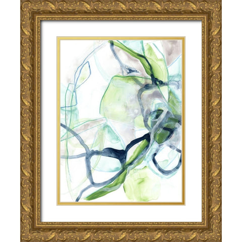 Hive Cycle II Gold Ornate Wood Framed Art Print with Double Matting by Vess, June Erica