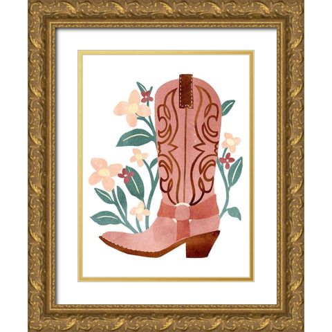 Wild and Free II Gold Ornate Wood Framed Art Print with Double Matting by Warren, Annie