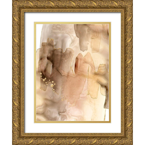 Gilded Movement I Gold Ornate Wood Framed Art Print with Double Matting by Popp, Grace