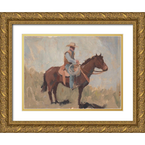 Ranch Hand I Gold Ornate Wood Framed Art Print with Double Matting by Green, Jacob
