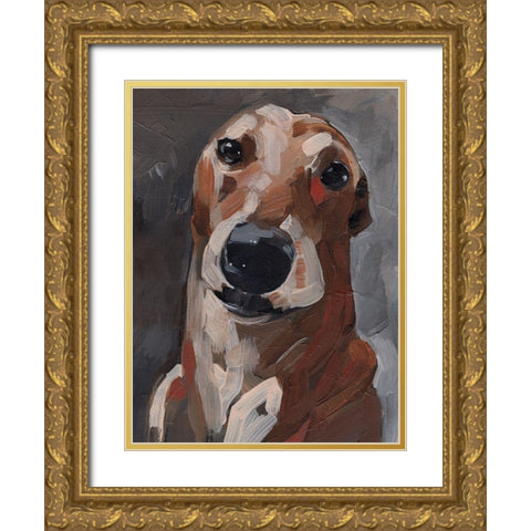 Good Boy I Gold Ornate Wood Framed Art Print with Double Matting by Parker, Jennifer Paxton