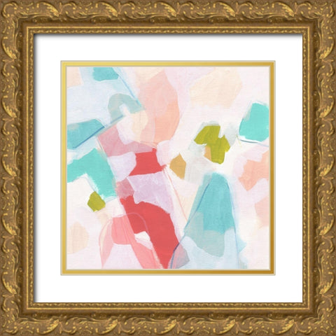 Mosaic Momentum I Gold Ornate Wood Framed Art Print with Double Matting by Vess, June Erica