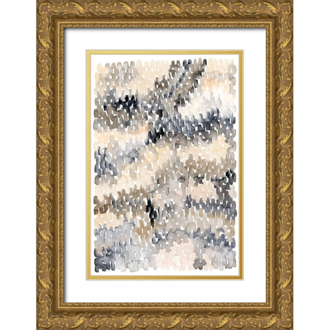 Pebble Beach I Gold Ornate Wood Framed Art Print with Double Matting by Popp, Grace