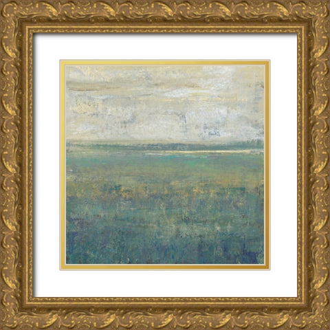 Sage Terrain I Gold Ornate Wood Framed Art Print with Double Matting by OToole, Tim
