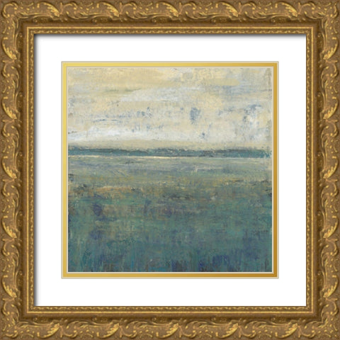 Sage Terrain II Gold Ornate Wood Framed Art Print with Double Matting by OToole, Tim