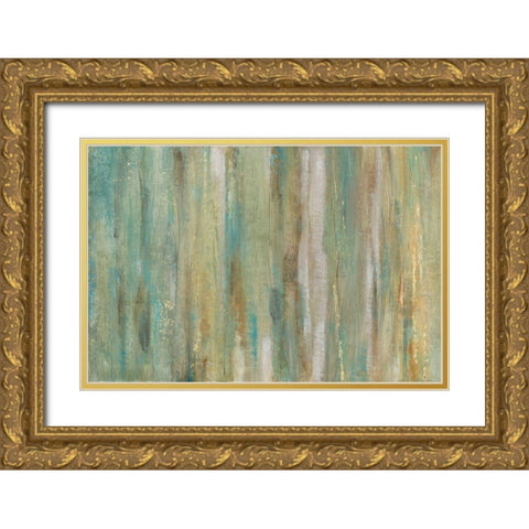 Vertical Flow I Gold Ornate Wood Framed Art Print with Double Matting by OToole, Tim
