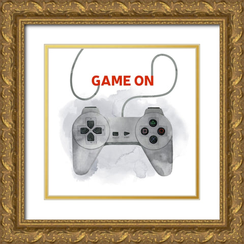 Game On II Gold Ornate Wood Framed Art Print with Double Matting by Popp, Grace