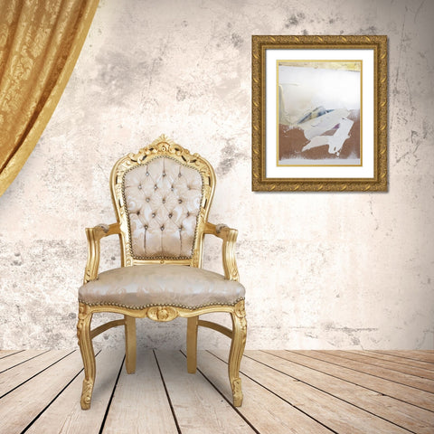 Gold Divided I Gold Ornate Wood Framed Art Print with Double Matting by Youngstrom, Kent