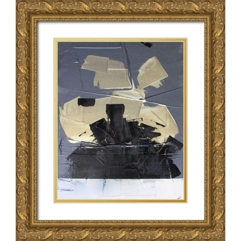 Gold Divided III Gold Ornate Wood Framed Art Print with Double Matting by Youngstrom, Kent