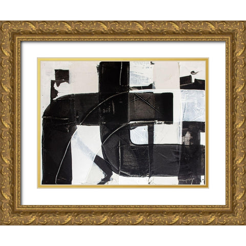 Racetrack Diptych I Gold Ornate Wood Framed Art Print with Double Matting by Youngstrom, Kent