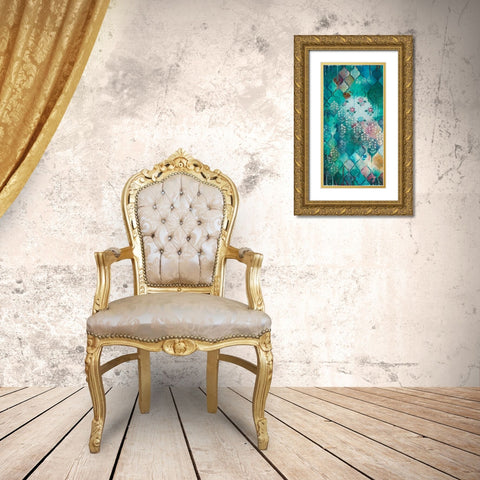 Antique Ogees I Gold Ornate Wood Framed Art Print with Double Matting by Robinson, Heather