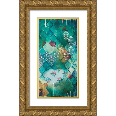 Antique Ogees II Gold Ornate Wood Framed Art Print with Double Matting by Robinson, Heather