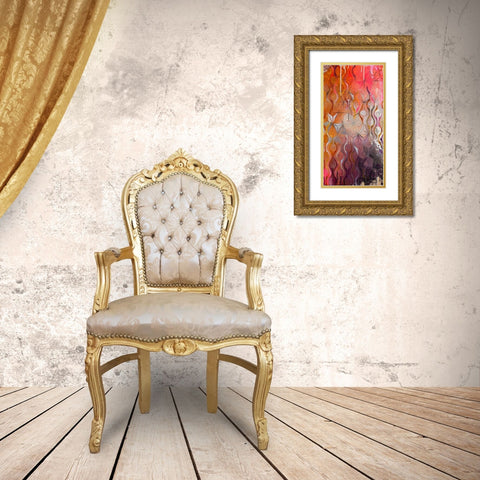 Asanoha II Gold Ornate Wood Framed Art Print with Double Matting by Robinson, Heather