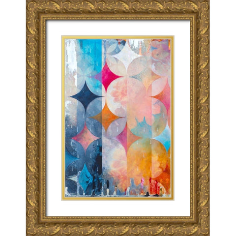 Atmospheric Geo I Gold Ornate Wood Framed Art Print with Double Matting by Robinson, Heather