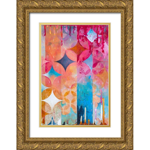 Atmospheric Geo II Gold Ornate Wood Framed Art Print with Double Matting by Robinson, Heather