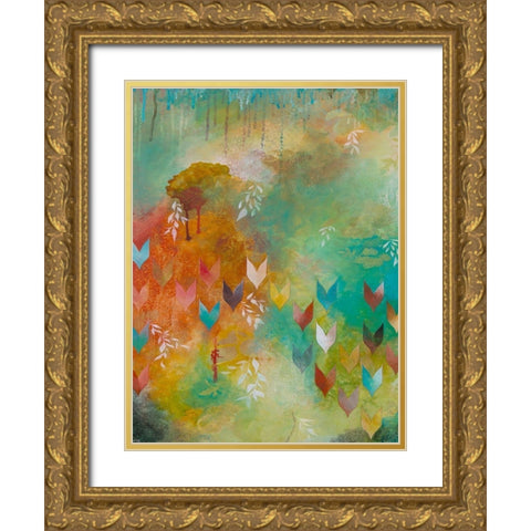 Fervently I Gold Ornate Wood Framed Art Print with Double Matting by Robinson, Heather