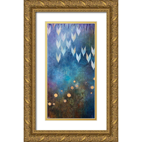 My Constellation I Gold Ornate Wood Framed Art Print with Double Matting by Robinson, Heather