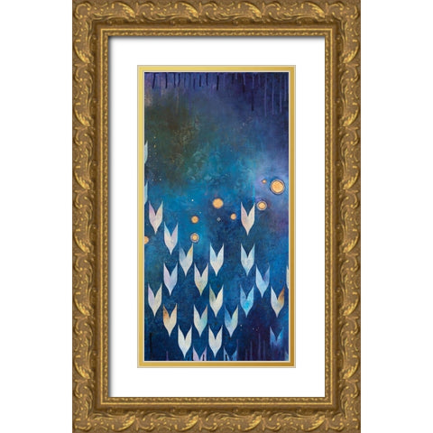 My Constellation II Gold Ornate Wood Framed Art Print with Double Matting by Robinson, Heather