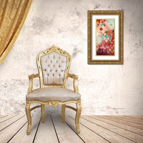 Sentimental I Gold Ornate Wood Framed Art Print with Double Matting by Robinson, Heather