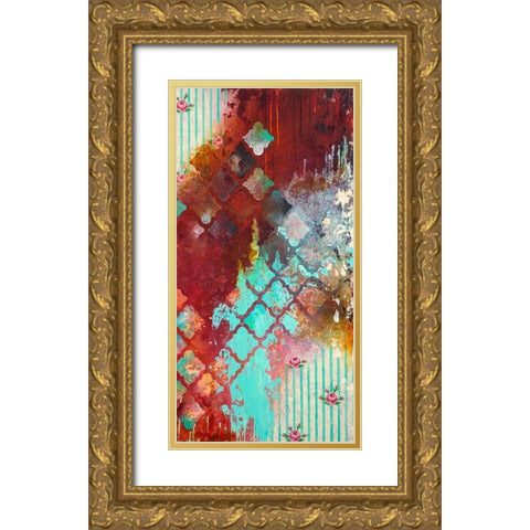 Sentimental II Gold Ornate Wood Framed Art Print with Double Matting by Robinson, Heather
