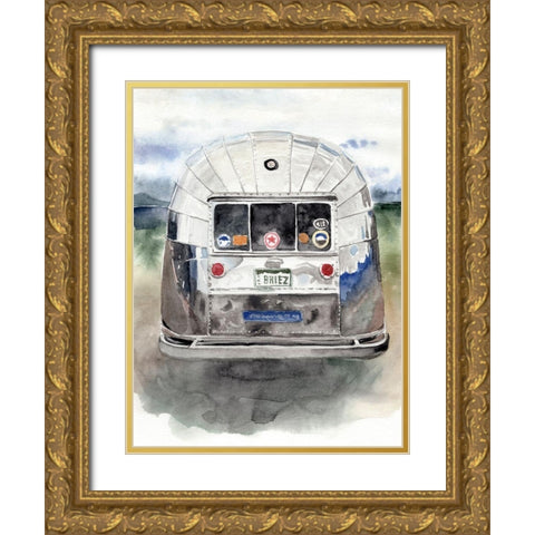 Rear Window II Gold Ornate Wood Framed Art Print with Double Matting by Parker, Jennifer Paxton