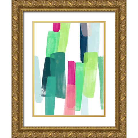 Paper Chase IV Gold Ornate Wood Framed Art Print with Double Matting by Vess, June Erica