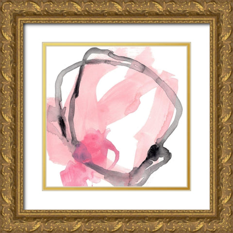 Salon Rouge I Gold Ornate Wood Framed Art Print with Double Matting by Vess, June Erica