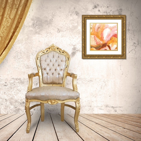 Sunset Marble IV Gold Ornate Wood Framed Art Print with Double Matting by Vess, June Erica