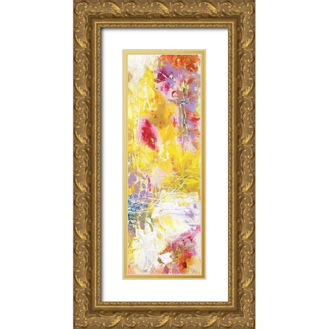 Yellow Abstract II Gold Ornate Wood Framed Art Print with Double Matting by Arbel, Lori