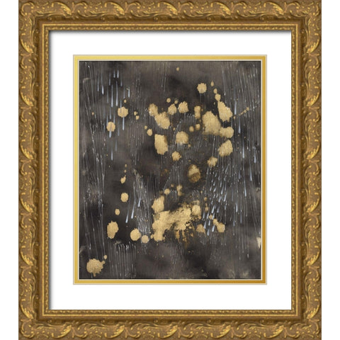 Cosmic Downpour Gold Ornate Wood Framed Art Print with Double Matting by Arbel, Lori