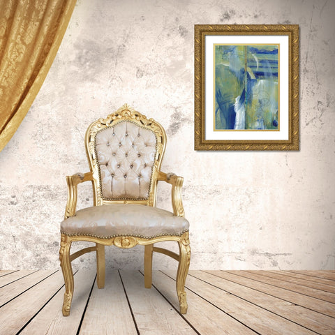 Distant Memories I Gold Ornate Wood Framed Art Print with Double Matting by Combs, Joyce