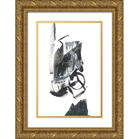 Fiesta Collage II Gold Ornate Wood Framed Art Print with Double Matting by Combs, Joyce