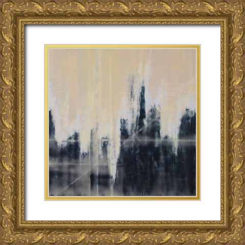 Urban Peace Gold Ornate Wood Framed Art Print with Double Matting by Shanti, Shima